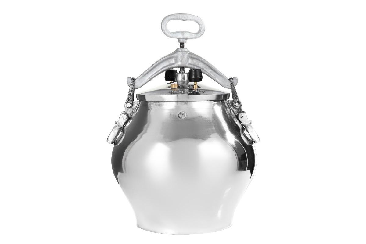 Афганский казан 20 л никелированный алюминий