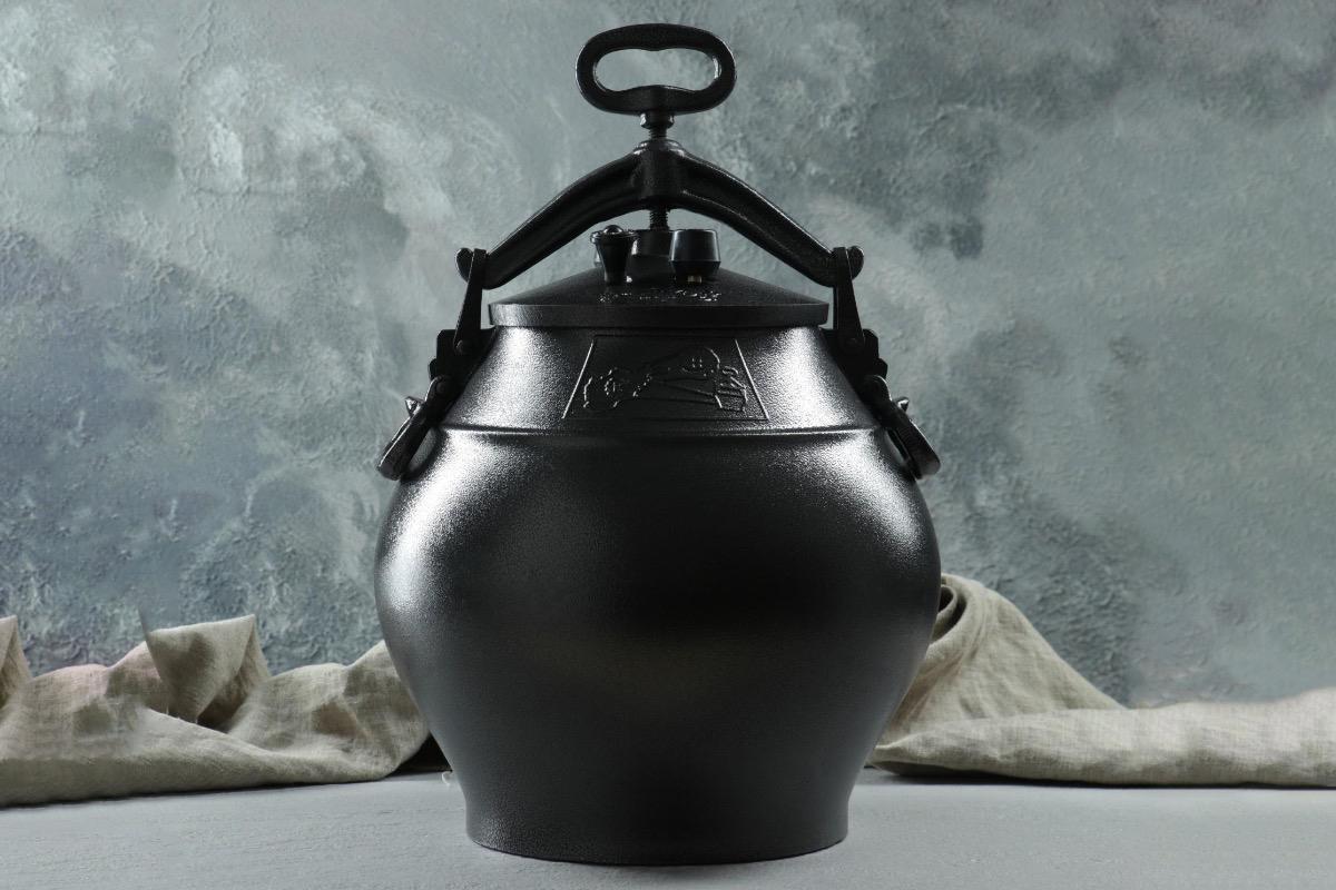 Афганский казан 30 л алюминиевый черный