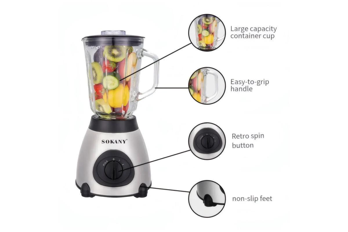 "Блендер SOKANY SK-148S 400 Вт 1.5 л" - вид 2
