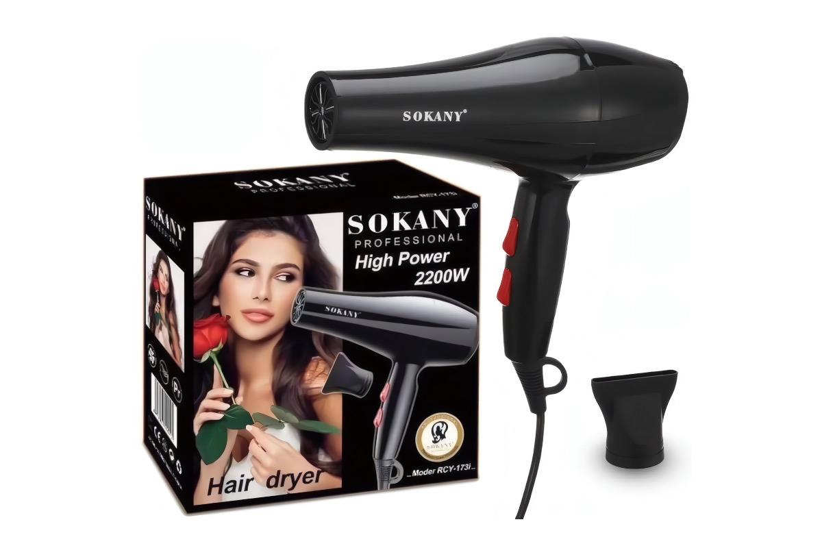 "Фен для волос SOKANY RCY-173i 2200 Вт черный" - вид 2