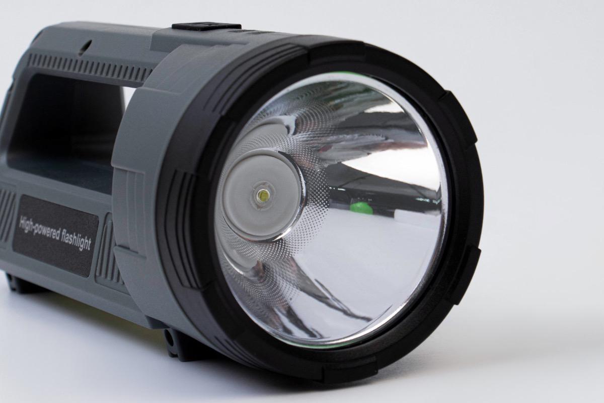 "Фонарь светодиодный аккумуляторный 20 Вт COB серый" - вид 2