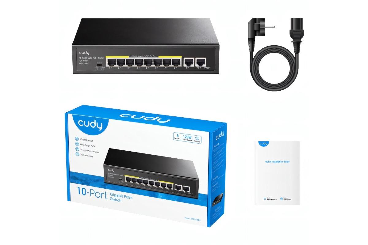 "Коммутатор Cudy GS1010PE L2" - вид 4