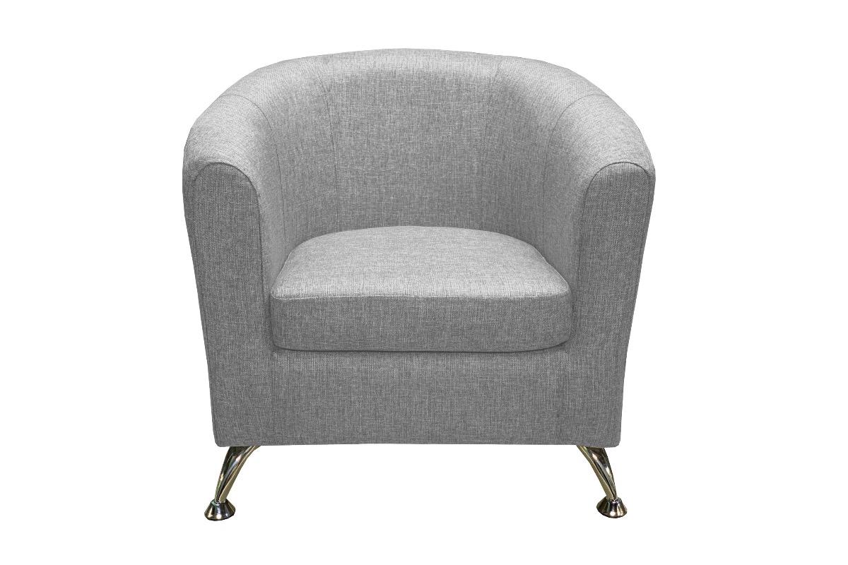 Кресло Bo рогожка серое