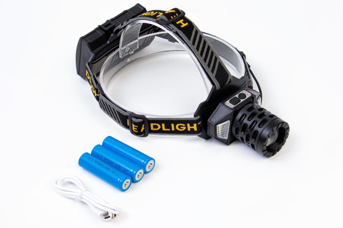 "Налобный аккумуляторный фонарь 50 Вт 4500 мАч" - вид 2