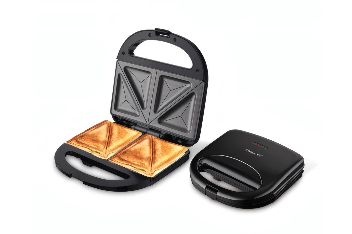 Сэндвичница SOKANY SK-08060 750 Вт черная