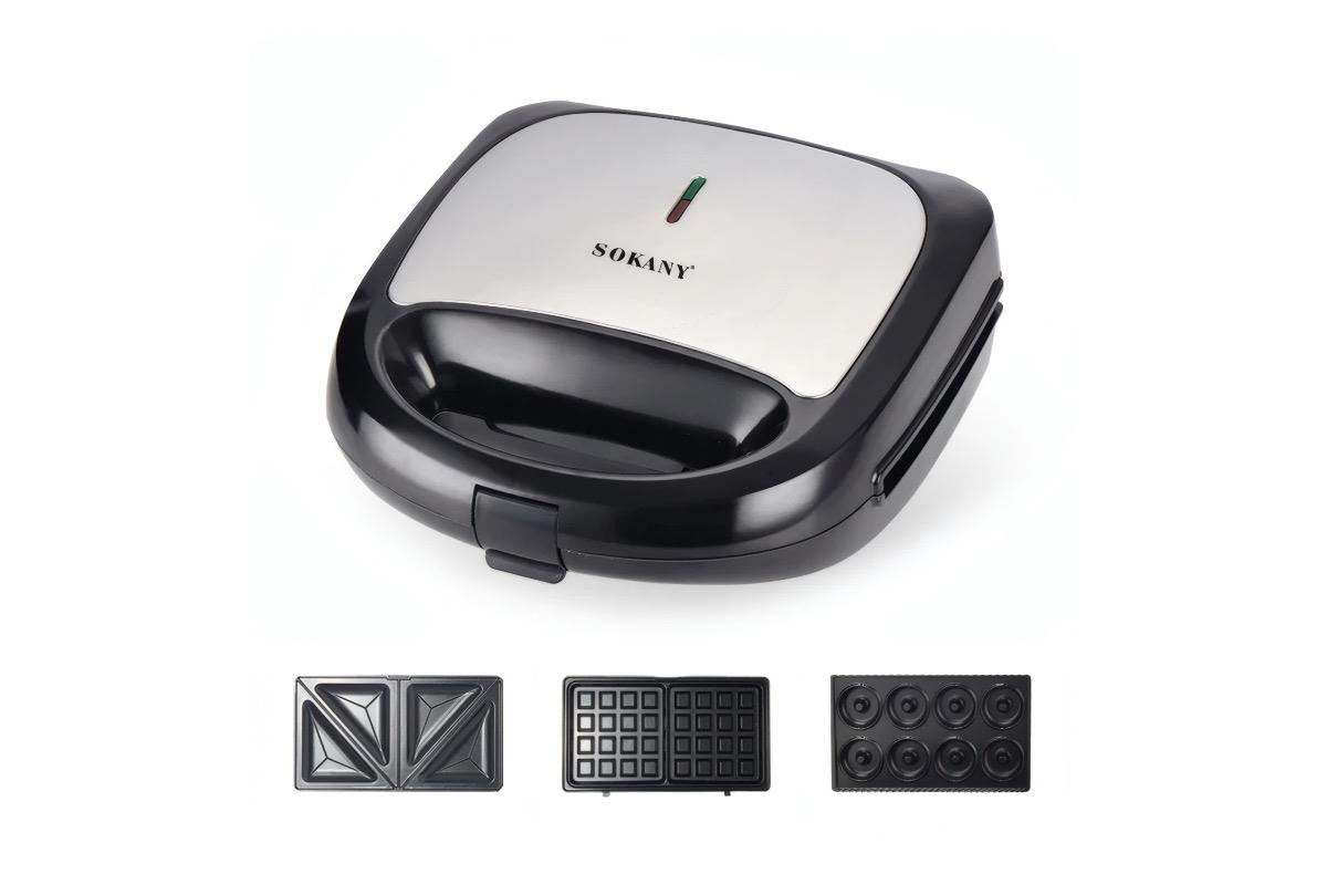 Сэндвичница SOKANY SK-902 3-в-1 750 Вт