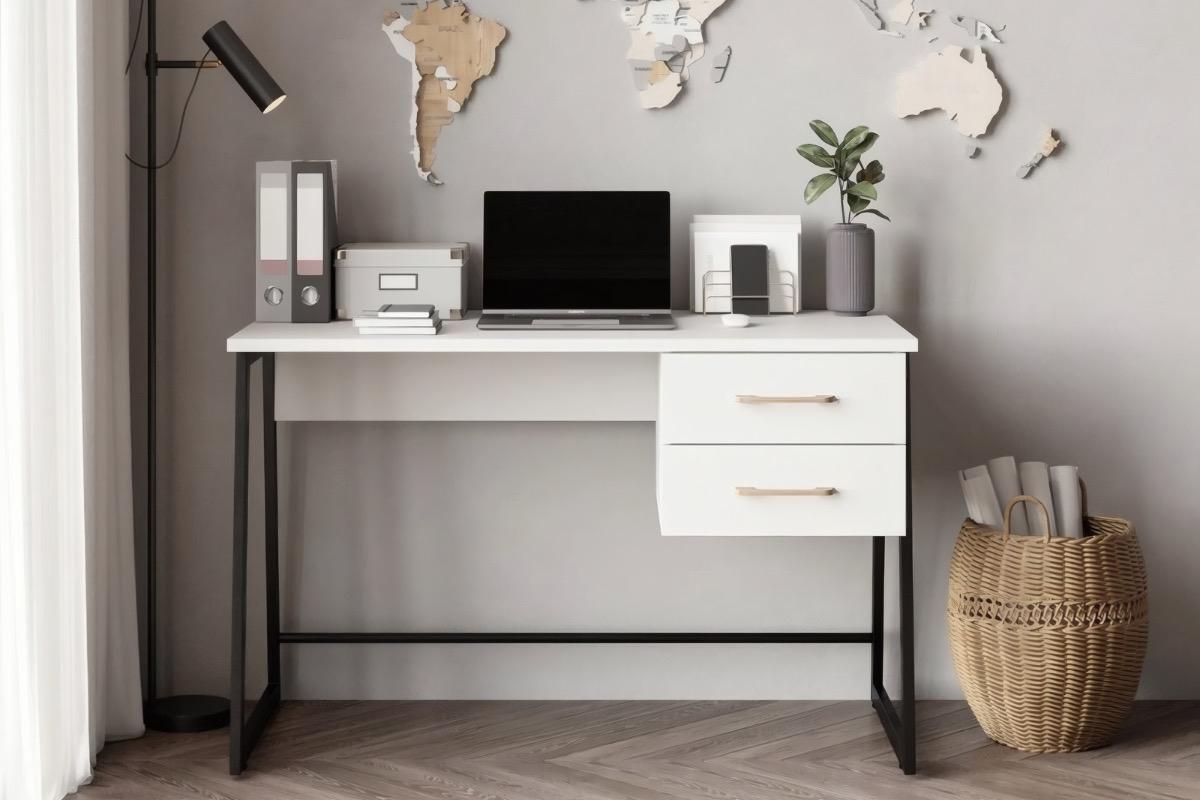 Стол письменный Лофт DQ MADRID М-4 белый