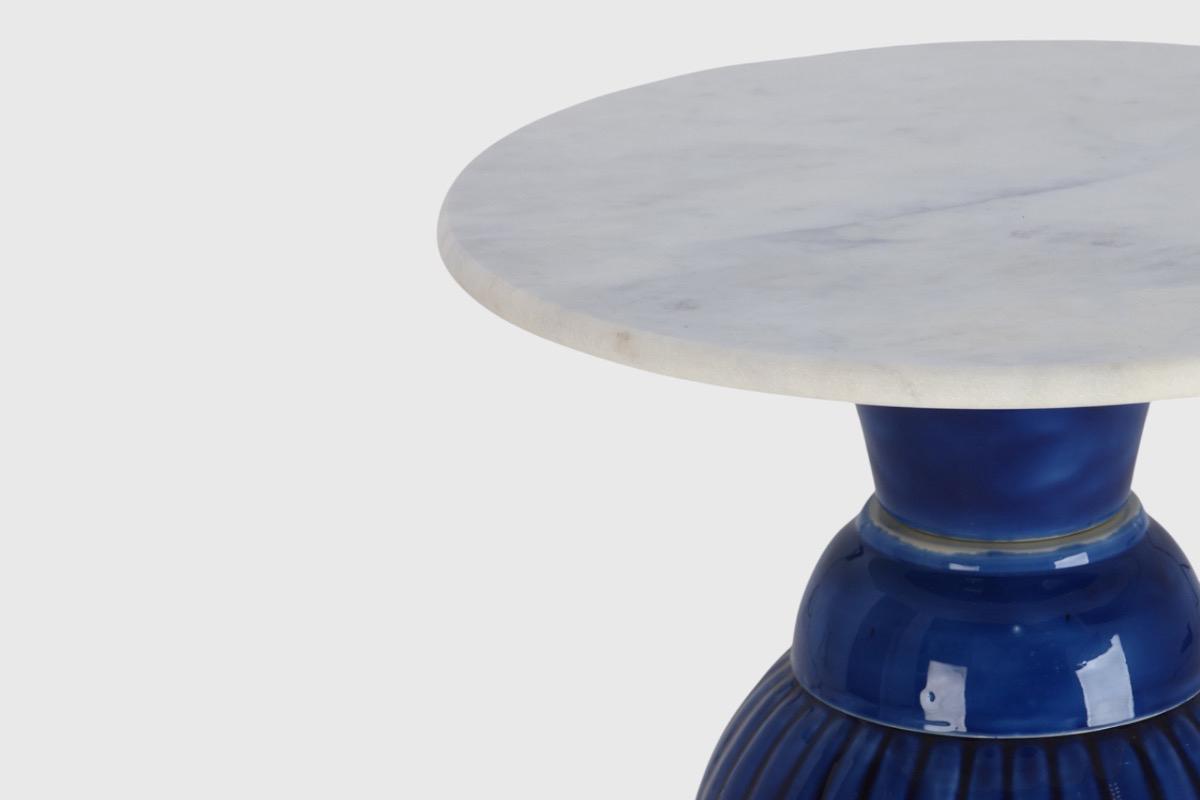 "Столик кофейный Глазурь синий мрамор" - вид 4