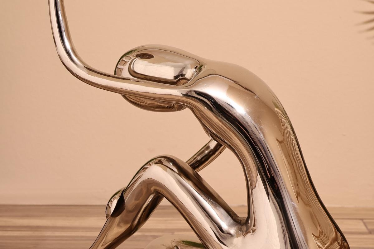 "Столик кофейный круглый алюминий стекло" - вид 5