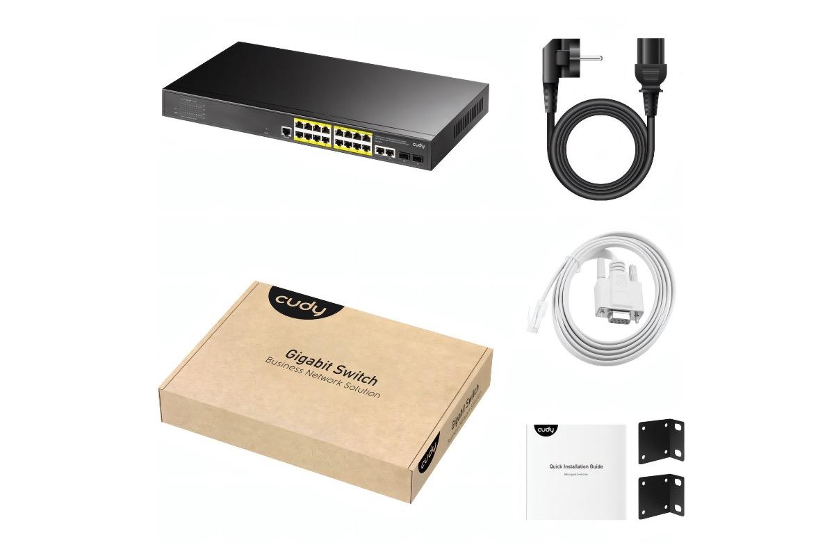 "Управляемый коммутатор Cudy GS2018PS2 L2" - вид 4