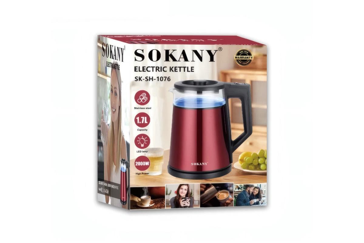 "Электрочайник SOKANY SK-SH-1076 1.7 л 2000 Вт" - вид 4